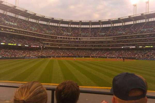Progressive Field, section: 101, row: C, seat: 7