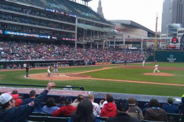Progressive Field, section: 146, row: Q, seat: 1