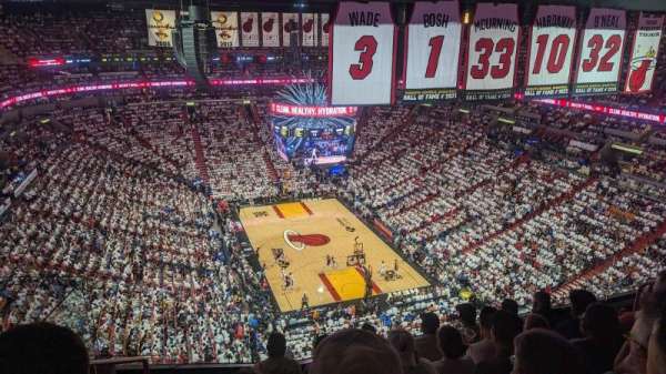 Kaseya Center, section: 407, row: 6, seat: 7