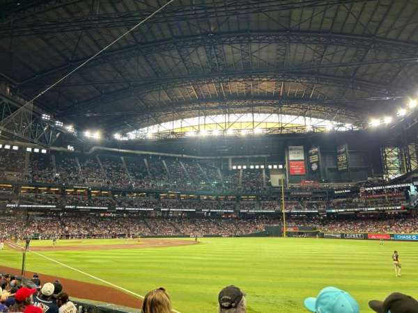 Chase Field, section: 108, row: 15, seat: 17
