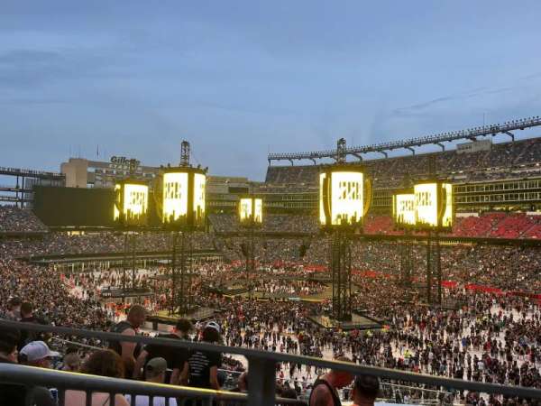 Gillette Stadium, section: 203, row: 8, seat: 23