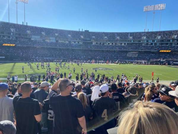 Oakland Coliseum, section: 143, row: 22, seat: 13