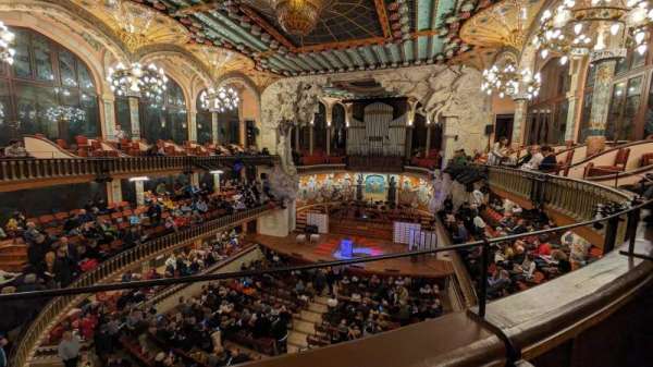 Palau de la Música, section: 2n Pis Fila, row: 1, seat: 20