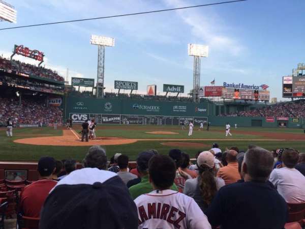 Fenway Park, section: Field Box 38, row: G, seat: 8