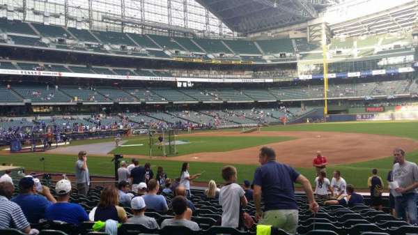 American Family Field, section: 111, row: 15, seat: 17
