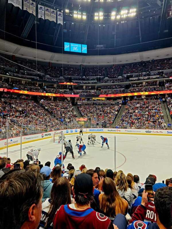 Ball Arena, section: 128, row: 8, seat: 6