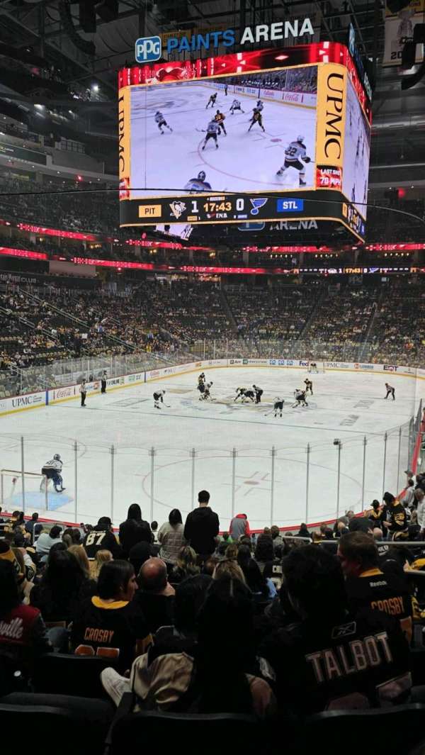PPG Paints Arena, section: 106, row: U, seat: 6