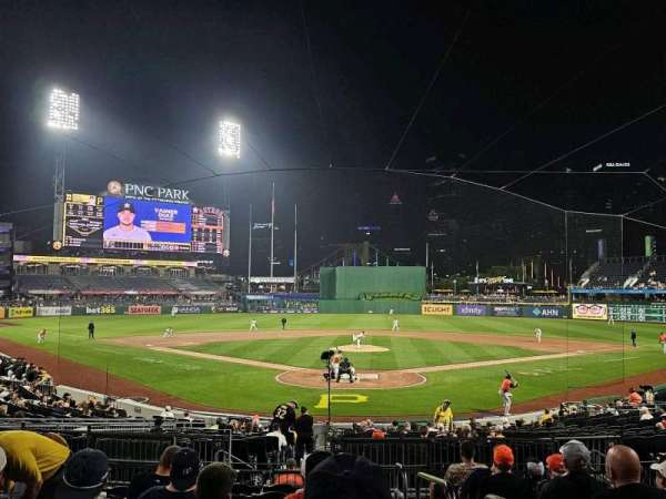 PNC Park, section: 116, row: L, seat: 1