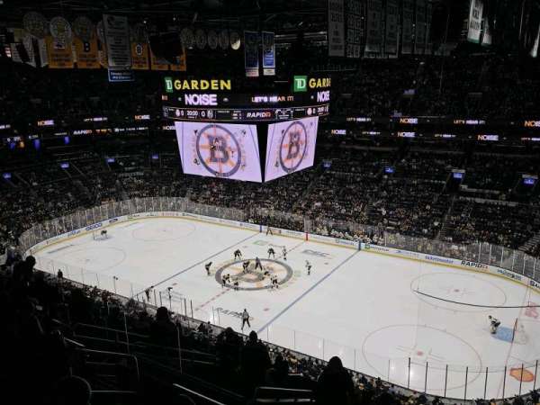 TD Garden, section: 313, row: 12, seat: 18