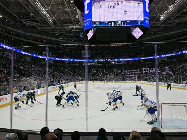 SAP Center, section: 123, row: 5, seat: 7