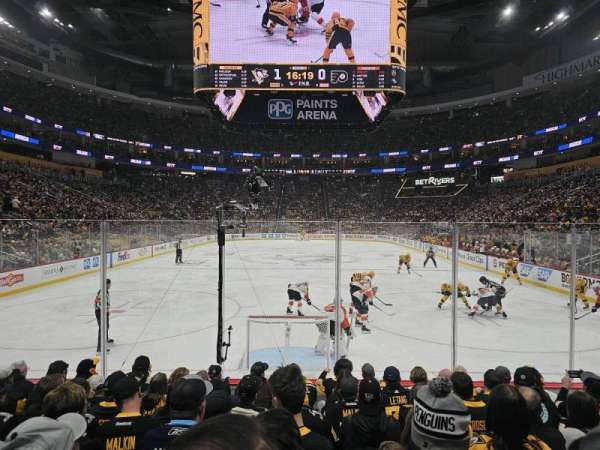PPG Paints Arena, section: 107, row: H, seat: 7
