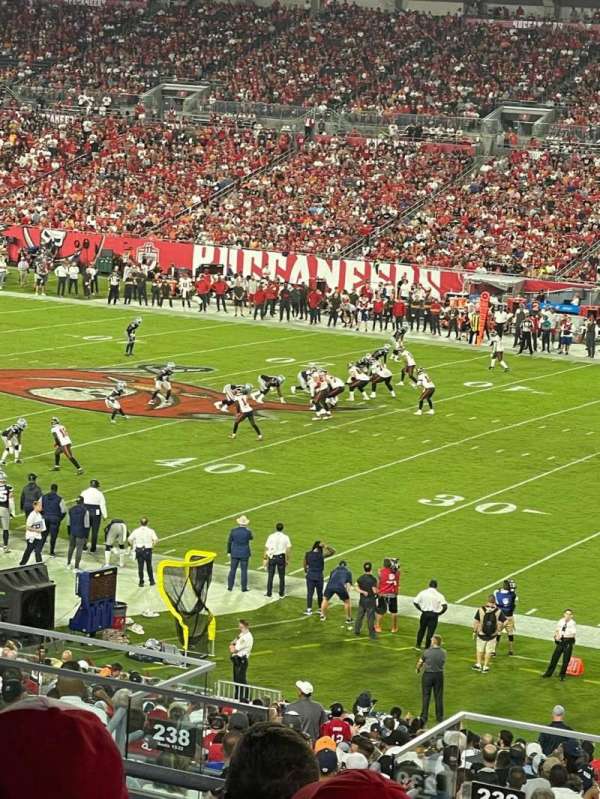 Raymond James Stadium, section: 239, row: M, seat: 9