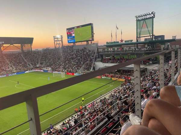 Audi Field, section: 105, row: 1, seat: 18