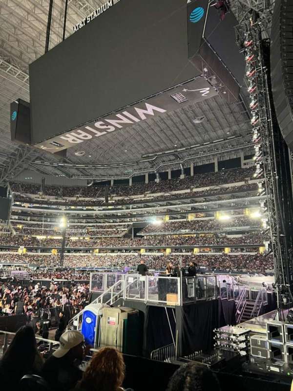 AT&T Stadium, section: C107, row: 4, seat: 3
