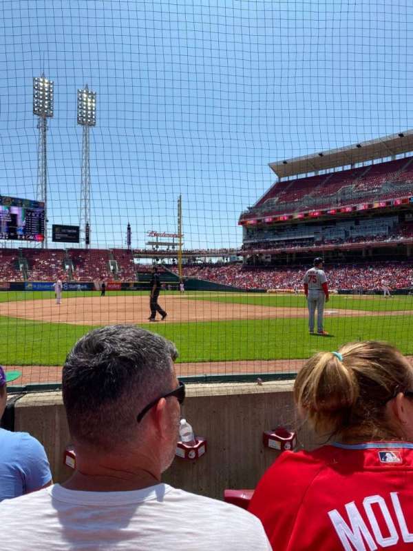 Great American Ball Park, section: 144, row: C, seat: 6