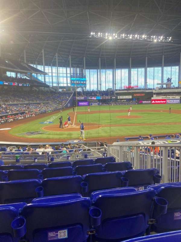 LoanDepot Park, section: 11, row: 1, seat: 1