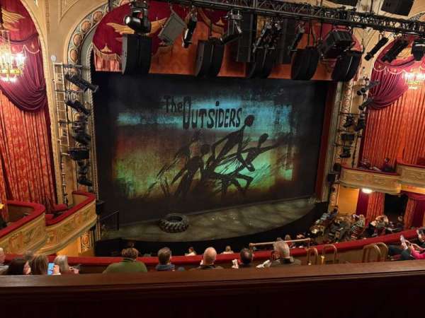Bernard B. Jacobs Theatre, section: Mezzanine L, row: E, seat: 12