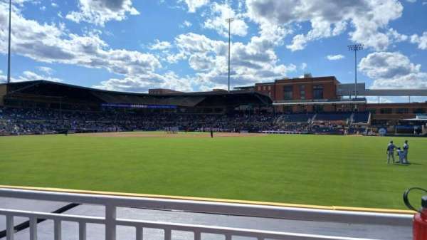 Durham Bulls Athletic Park, section: 134, row: Front, seat: Porch Box