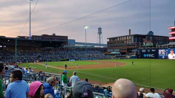 Durham Bulls Athletic Park, section: 218, row: P, seat: 8