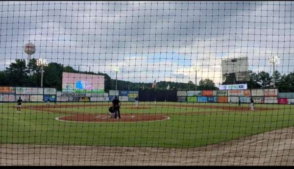 Five County Stadium, section: 104, row: B, seat: 8