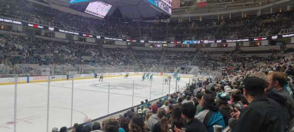 SAP Center, section: 104, row: 10, seat: 1