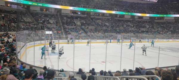 SAP Center, section: 104, row: 10, seat: 1
