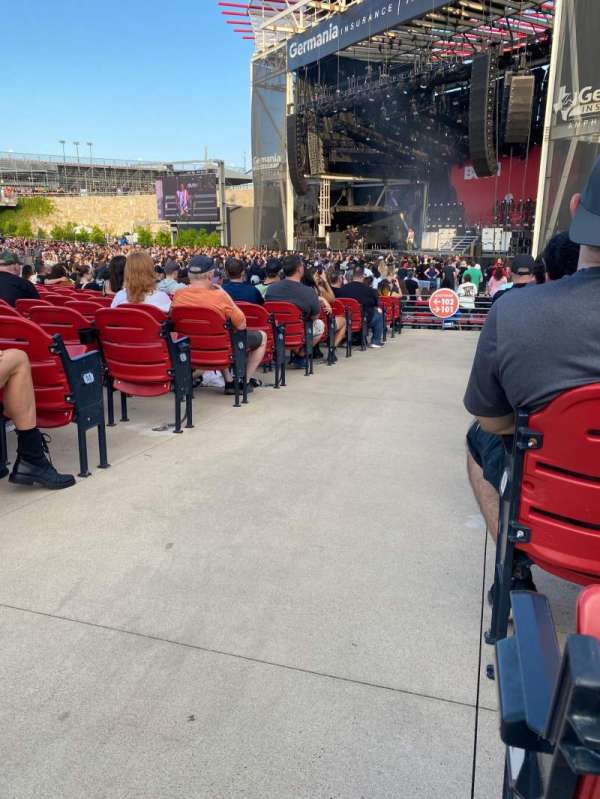 Germania Insurance Amphitheater, section: 101, row: Q, seat: 1