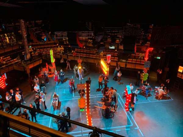 Bridge Theatre, section: Gallery 2, row: B, seat: 2