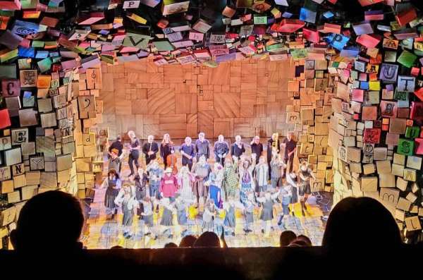 Cambridge Theatre, section: Upper Circle, row: G, seat: 17