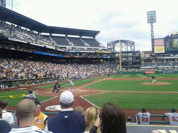 PNC Park, section: 12, row: L, seat: 12