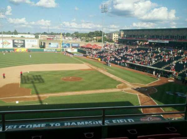 Hammons Field, section: cc, row: 3, seat: 4