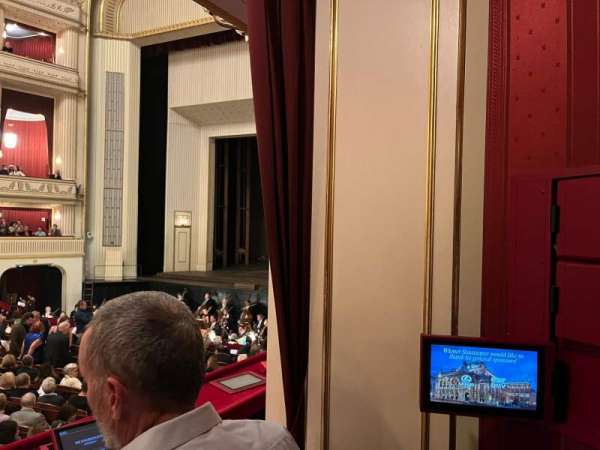 Wiener Staatsoper, section: Parterre Loge 7 rechts, row: 2, seat: 5