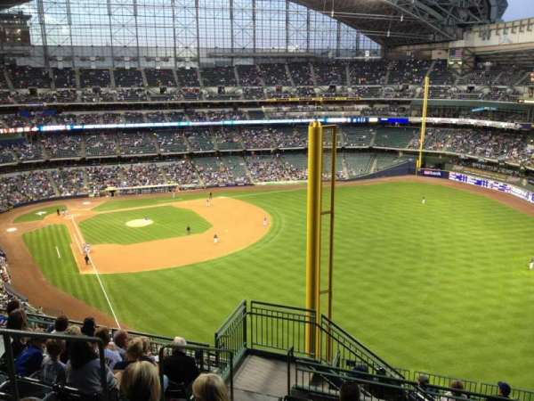 American Family Field, section: 404, row: 15, seat: 4