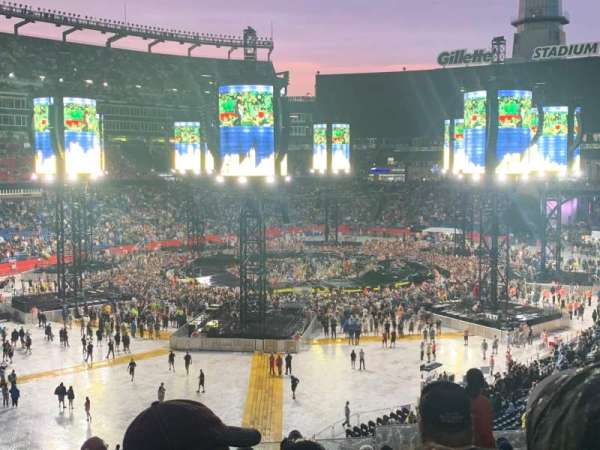 Gillette Stadium, section: 217, row: 12, seat: 5