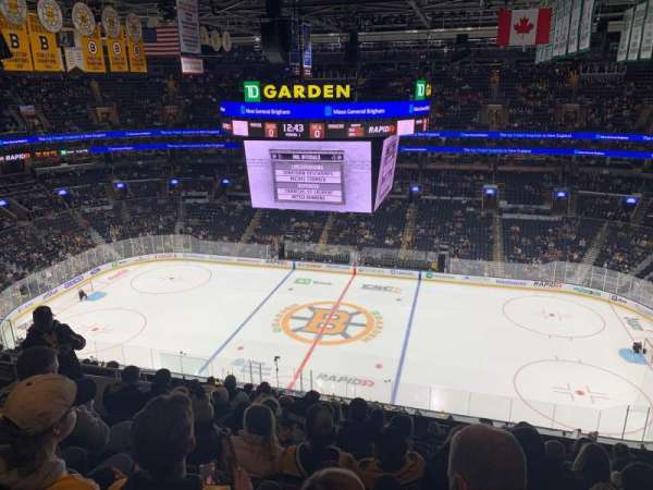 TD Garden, section: 315, row: 12, seat: 8