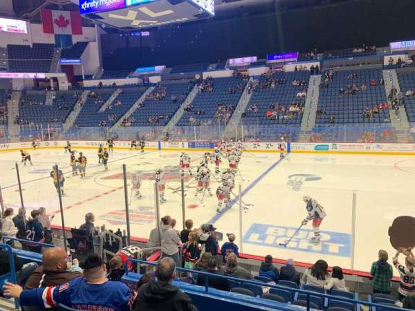 PeoplesBank Arena, section: 102, row: L, seat: 9