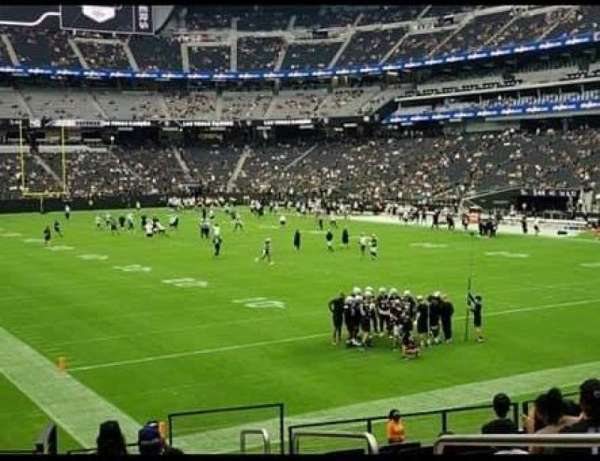 Allegiant Stadium, section: 104, row: 17, seat: 6