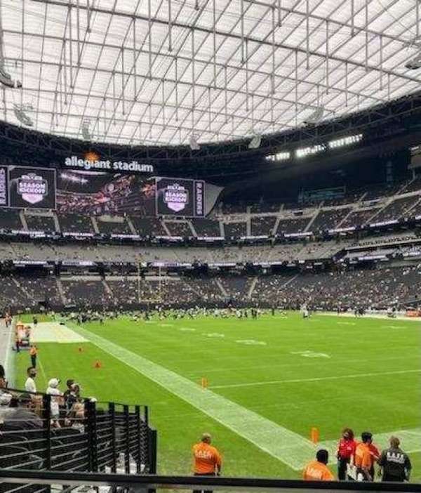 Allegiant Stadium, section: 104, row: 11, seat: 11
