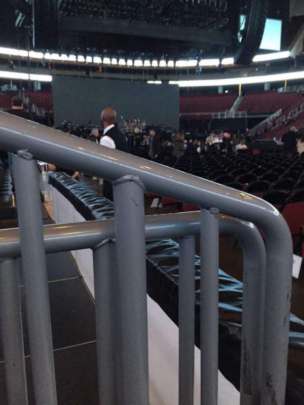 Prudential Center, section: 20, row: 1, seat: 10
