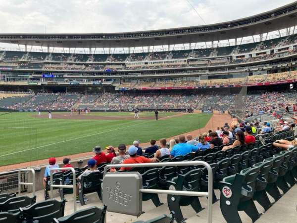 Target Field, section: 126, row: 9, seat: 3