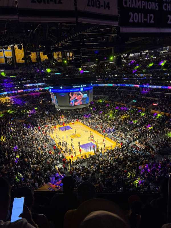Crypto.com Arena, section: 329, row: 4, seat: 3
