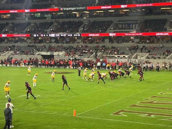 Snapdragon Stadium, section: 102, row: 12, seat: 7