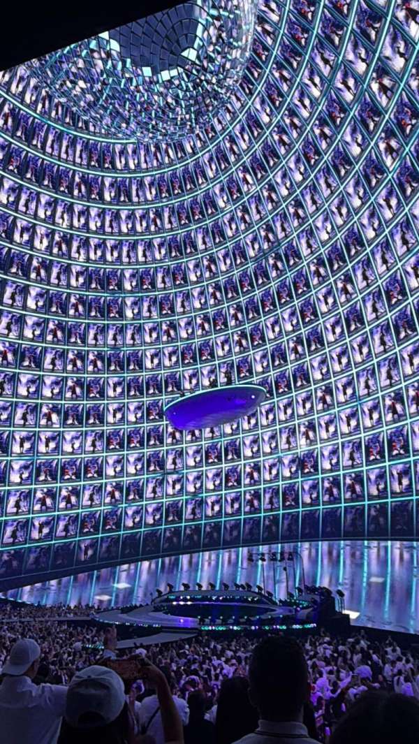 The Sphere, Vegas, section: 110, row: 23, seat: 3