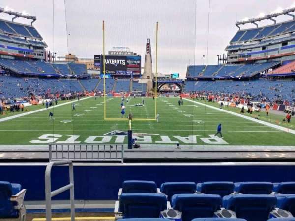 Gillette Stadium, section: 120, row: 22, seat: 24