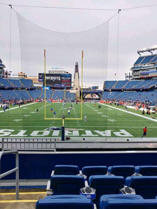 Gillette Stadium, section: 120, row: 22, seat: 24