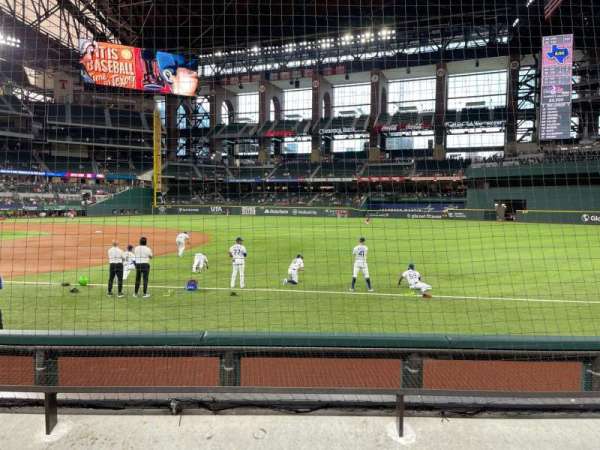 Globe Life Field, section: 22, row: 3, seat: 4
