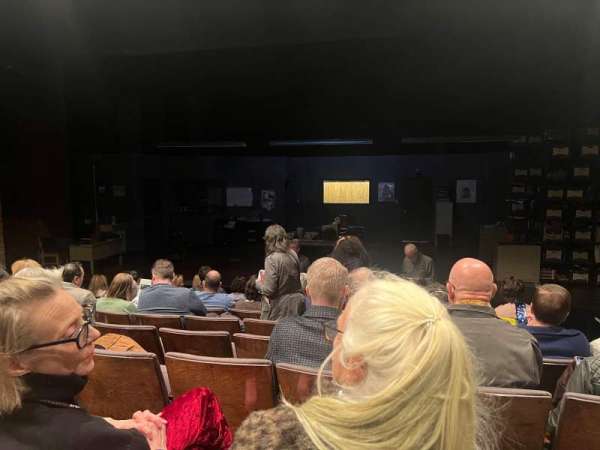 The Newman Theater at The Public Theater, row: H, seat: 5