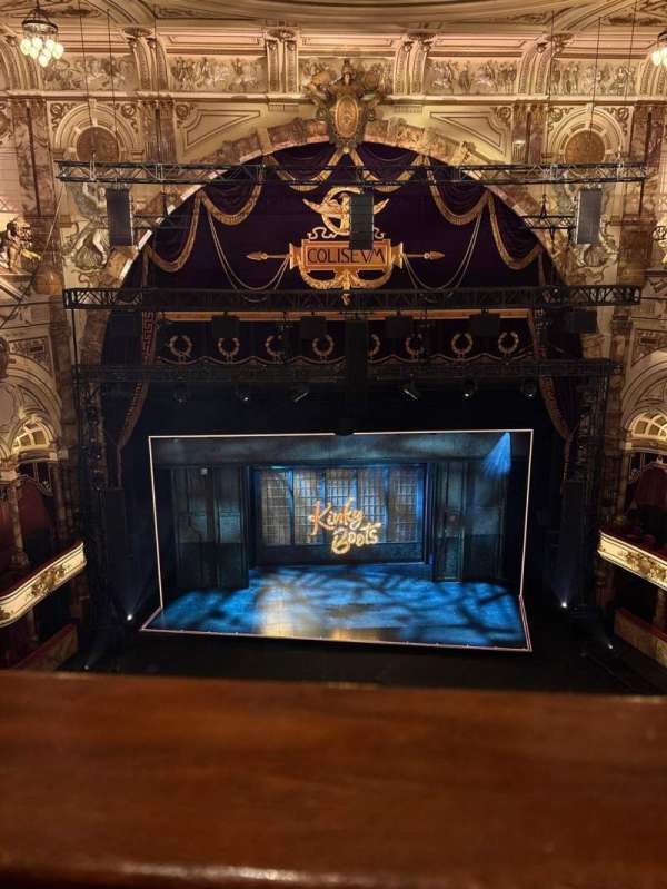 London Coliseum, section: Balcony, row: A, seat: 28