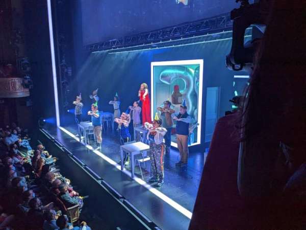 Bernard B. Jacobs Theatre, section: Box A, row: B, seat: 1