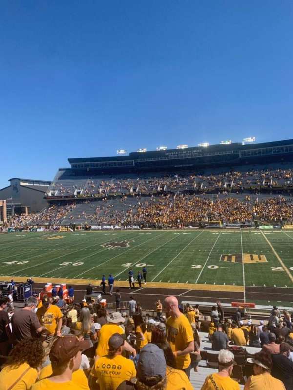 War Memorial Stadium, Wyoming, section: C, row: 27, seat: 7